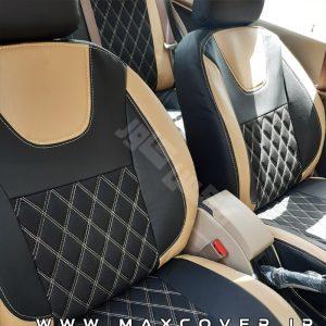 روکش صندلی پژو پارس مدل X22 چرم و پارچه
