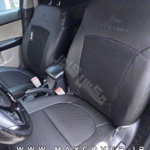 روکش صندلی کیا سراتو Cerato چرم و پارچه مشکی