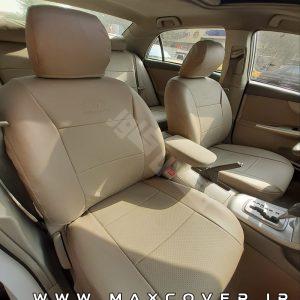 روکش صندلی تویوتا کرولا 2006 تا 2013 Corolla چرم کرم