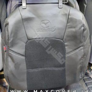 روکش صندلی مزدا 3 Mazda چرم و پارچه مشکی اسپایسی