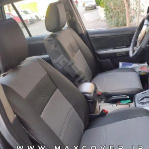 روکش صندلی سوزوکی ویتارا Vitara چرم مشکی طوسی