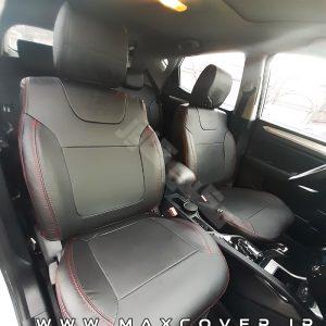 روکش صندلی جک JAC S3 چرم مشکی دوخت قرمز
