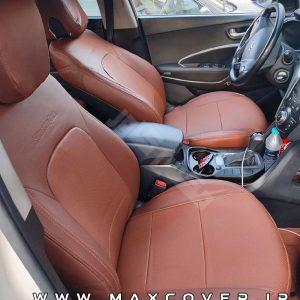 روکش صندلی هیوندایی سانتافه ix45 چرم مارون (عسلی)