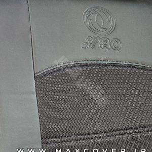 روکش صندلی اچ سی کراس چرم و پارچه مشکی