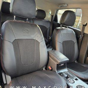 روکش صندلی جک JAC S5 چرم و پارچه مشکی