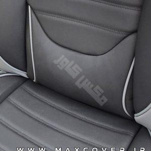 روکش طبی پراید 131 چرم کربن مشکی طرح فراری