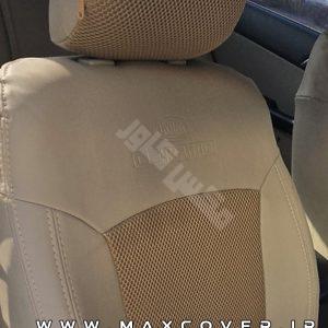 روکش صندلی کیا سراتو Cerato چرم و پارچه کرم