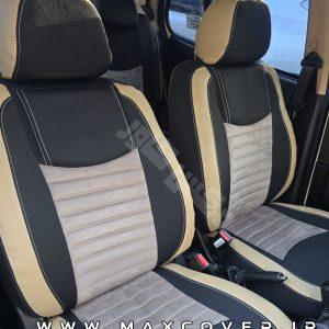 روکش اطلس پارچه و مخمل مشکی کرم